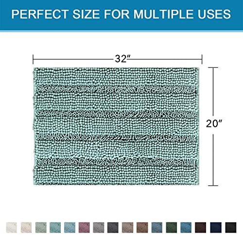 H.VERSAILTEX Bath Rugs for Bathroom Non Slip Bath Mats Extra Thick Chenille - Image 2