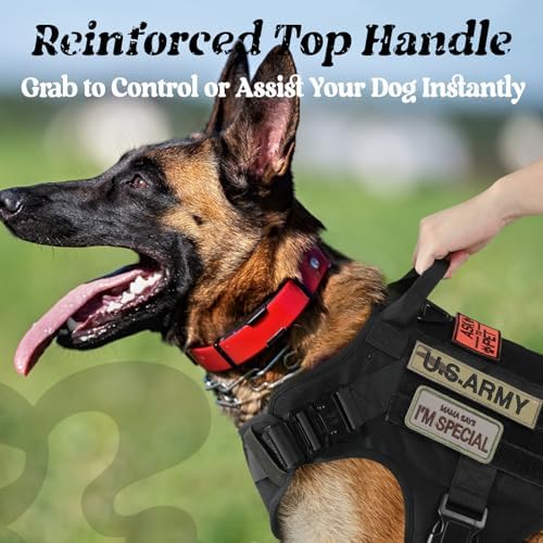 rabbitgoo Tactical Dog Harness for Medium, Heavy Duty Military No Pull Vest - Image 4