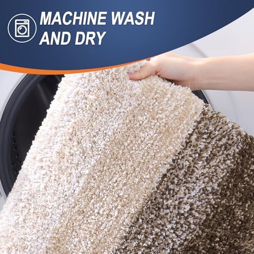 OLANLY Bathroom Runner Rug 47x17, Extra Soft Absorbent Microfiber Bath Rugs - Image 6