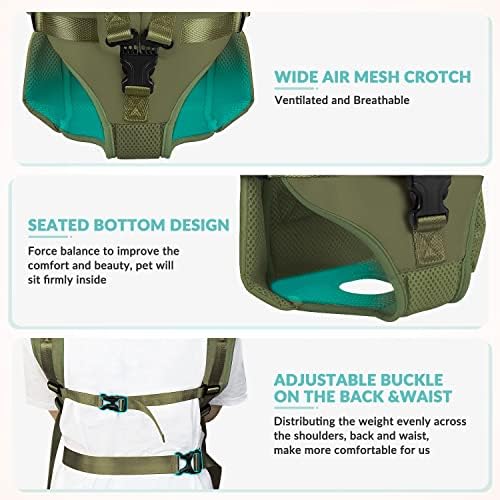 Lukovee Dog Backpack Carrier, Adjustable Front Carrier - Image 5