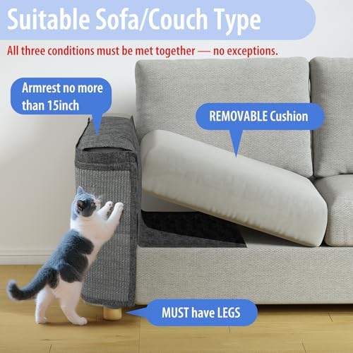 Oroonoko Cat Scratch Couch Protector, Couch Protector from Cat Claws - Image 4