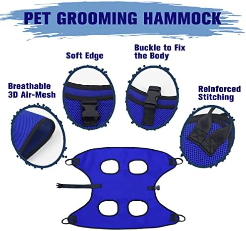 Pet Dog Grooming Hammock for Nail Trimming, Dog Restraint Hanging Harness for - Image 5