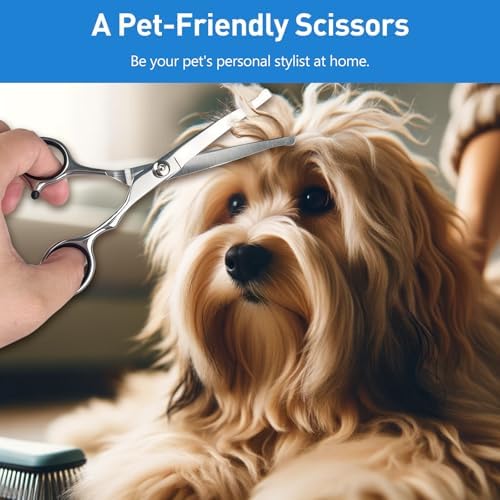 Professional Curved Dog Grooming Scissors - Image 7