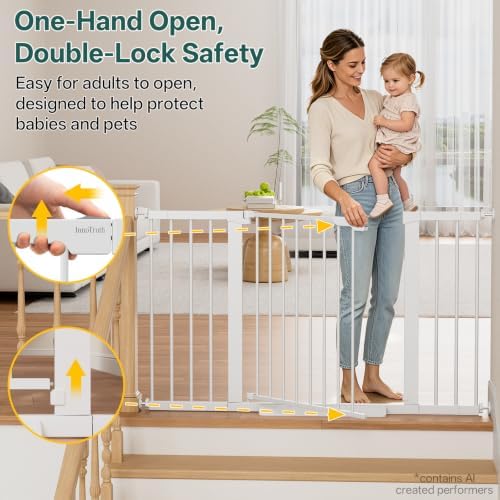 InnoTruth 29.6-50.1 in Extra Wide Baby Gate - Image 3