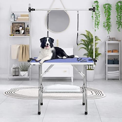 46 Inch Professional Adjustable Pet Grooming Table Heavy Duty by JETEAGO