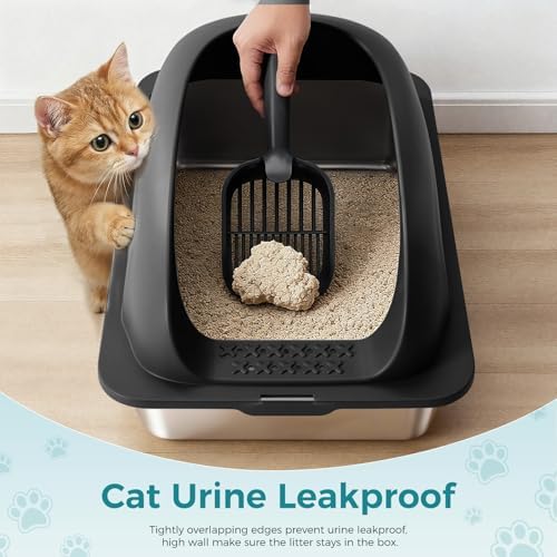 OLIXIS Large Metal Large Cat Litter Box - Image 4