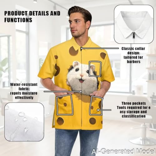 Dog Grooming Smock for Women & Men Water & Hair Repellent - Image 5