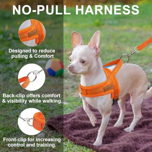 BEAUTYZOO Dog Harness Medium Sized and Leash Set, No Pull Step in Pet Vest - Image 6