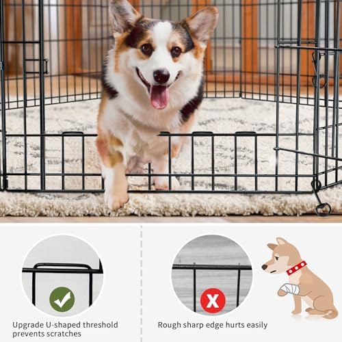 PETIME Foldable Metal Dog Exercise Pen/Pet Puppy Playpen Kennels Yard Fence - Image 5