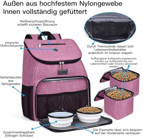 BAGLHER丨Dog Travel Bag, Airline Approved Pet Supplies Backpack, Dog Travel - Image 4
