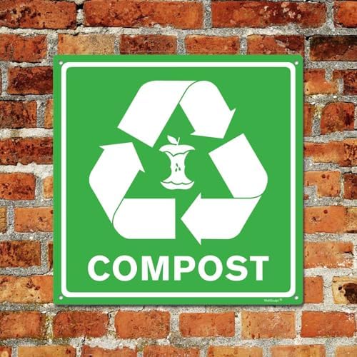 Compost Aluminum Metal Sign | Indoor Outdoor UV Stable & Weatherproof | Home - Image 3