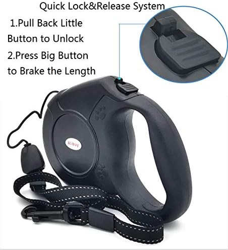 Retractable Dog Leash 26ft, 360° Tangle-Free Long Cord Pet Puppy Walking Leashes - Image 4