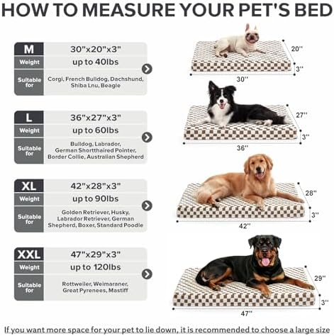 JOEJOY Dog Bed for Large Dogs, XLarge Orthopedic Dog Bed - Image 5