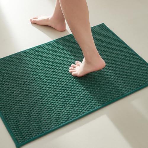 TYUU Bathroom Rugs Non Slip Washable, Super Absorbent Thin Bath Mat Small Quick by TYUU