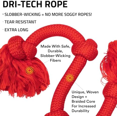 Playology Tug Rope Dog Toys for Large Breed Dogs - Image 2