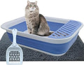 Collapsible Small Cat Litter Box, Open Top Cats Litter Pan by MUYG