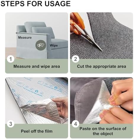 Cat Scratch Couch Furniture Protector Pad from Cat Claws, 39.3x15.8In - Image 4
