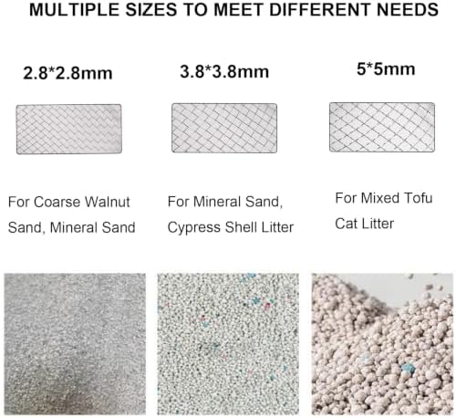 3PCS Cat Litter Scoop, Mesh Kitty Litter Scooper - Image 3