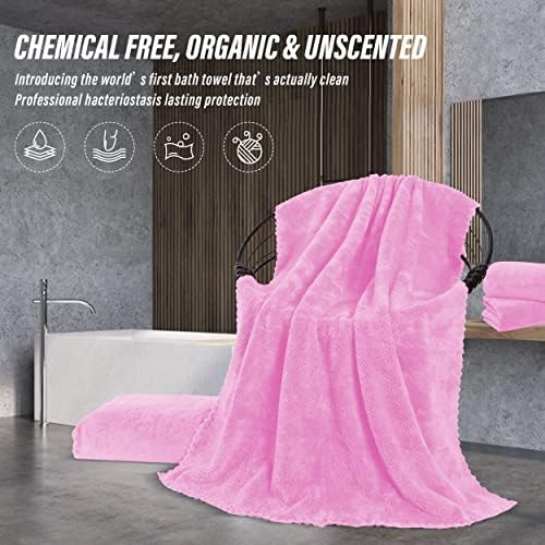 MOONQUEEN 6 Pack Premium Bath Towel Set - Image 5