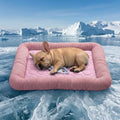 Dog Cooling Mat for Summer, Self Cooling Ice Silk Pet Bed Mat for Crate by Pbed