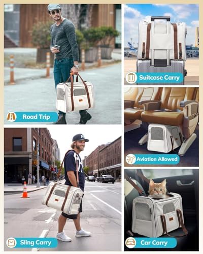 Morpilot Pet Carrier for Large Cats, Puppies & Small Dogs Up to 25lbs - Image 6