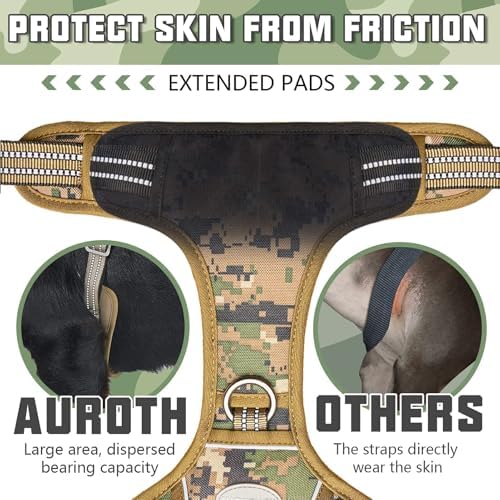 AUROTH Dog Harness for Small Medium Dogs, Tactical No Pull Dog Vest - Image 4