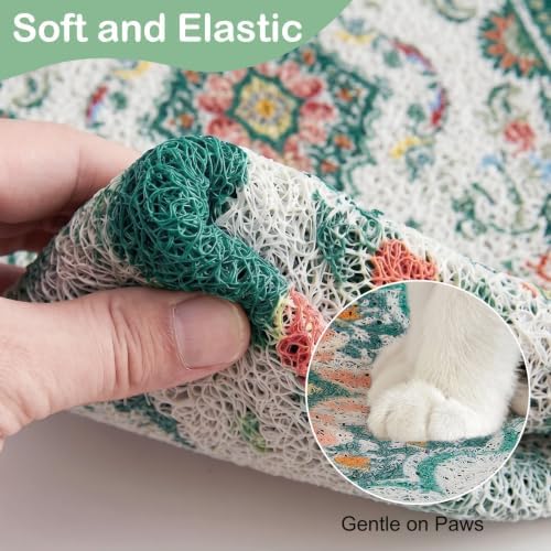 Glittme Cat Litter Mat 24"x15" Non-Slip Washable Trapping Mat - Image 4