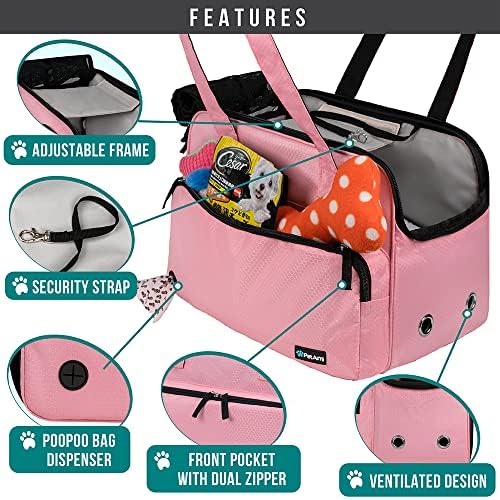 PetAmi Small Dog Purse Carrier, Airline Approved Soft Sided Tote - Image 3