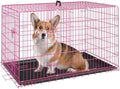 FDW | 30" Foldable Metal Dog Crate | Pink | Cage by FDW