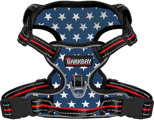 BARKBAY Dog Harness for Small Sized Dog No Pull Mesh 2 Clips Dog Vest by BARKBAY