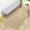 OLANLY Dog Door Mat for Muddy Paws 59x24, Paw Print Design Chenille Mud Mat by OLANLY