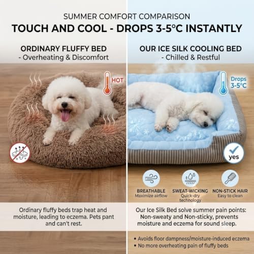 Cooling Dog Bed, Self-Cooling Pet Bed Mat - Image 2