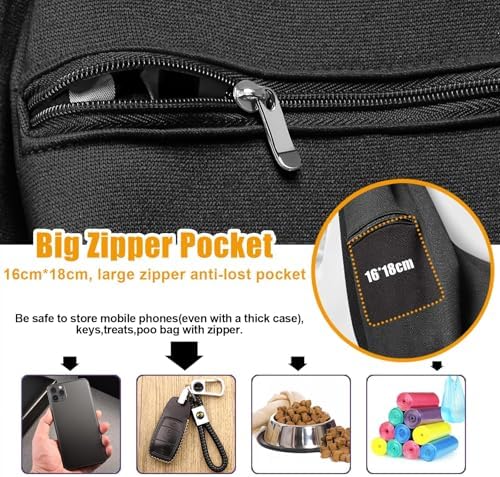 Tomkas Small Dog Cat Sling Carrier Puppy Purse Travel Wrap Soft Crossbody Pet - Image 5