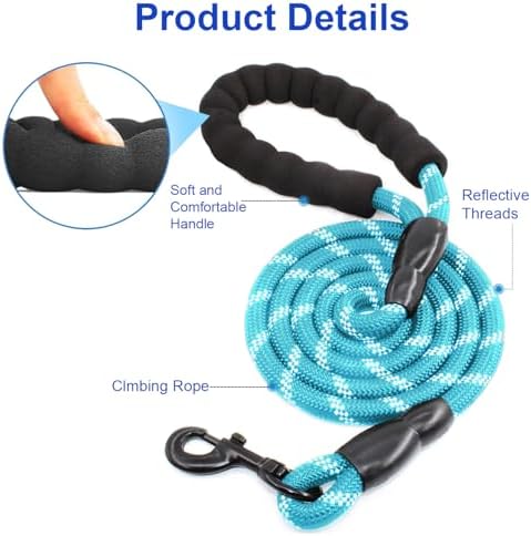 MingXpets Double Dog Leash, 360° Swivel Tangle Free Bungee Walking Training - Image 3