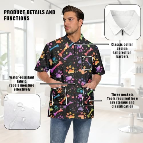 Funny Print Barber Jackets & Smocks - Image 7