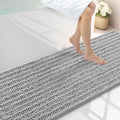 Smiry Bathroom Rugs 70X24, Extra Soft Rubber Backing Chenille Bath Mats by Smiry