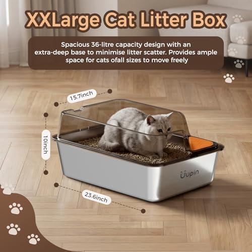 2 Pack Stainless Steel Litter Box - Image 4