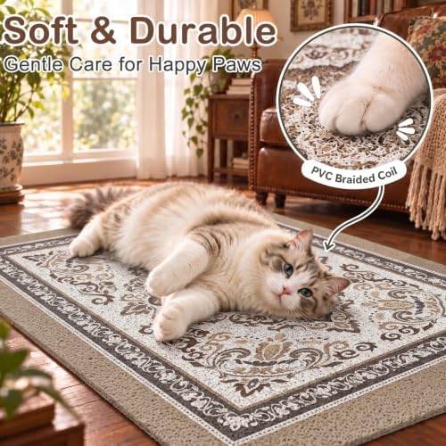 Unicorn Catcher 33"x22" Cat Litter Mat Non-Slip Washable Litter Box Mat - Image 4