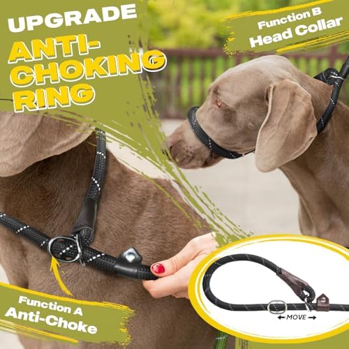 Fida Durable Slip Lead Dog Leash, 6 FT x 1/2" Dog Training Leash - Image 3