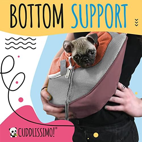 Cuddlissimo Small Dog Sling Carrier, Pet Cat Sling, Puppy Pouch - Image 7