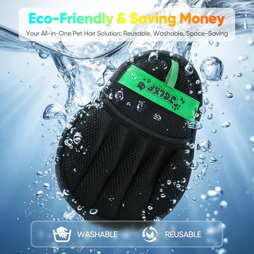 Pet Hair Removal Glove Cat & Dog, Electrostatic Reusable Hair Remover Tool - Image 5