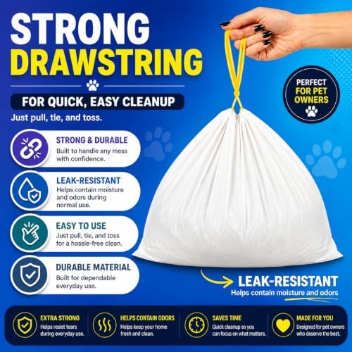 Cat Litter Box Liners Drawstring XL 39" x 17" Super Jumbo Scratch Resistant - Image 4
