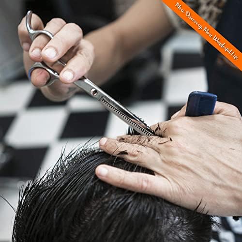 COOLALA Stainless Steel Hair Cutting Scissors Thinning Shears 6.5 Inch - Image 7