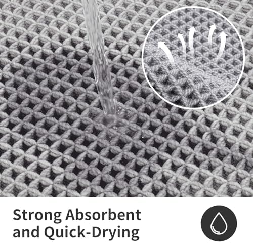 ILANGO Upgraded Waffle Bath Rug 24x36, Super Absorbent Non Slip Bath Mat - Image 5