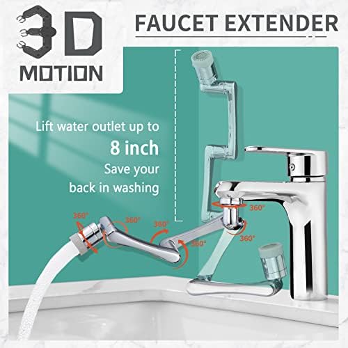 CECEFIN 1080°Rotating Faucet Extender Double Extension - Image 2