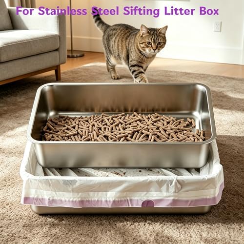 Cat Litter Box Liners, for 24" Cat Pans&Steel Sifting Litter Box - Image 2