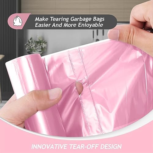 Teivio Tall Kitchen Colorful Clear Trash Bags 13 Gallon 100 Count 13+ Gal - Image 3