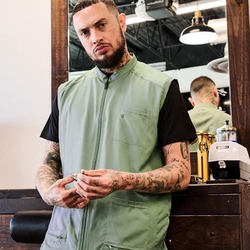Barber Strong Barber Vest, Men's Hair Repellent, Lightweight & Breathable Mesh - Image 2