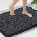 Smiry Bathroom Rugs 30X18, Extra Soft Rubber Backing Chenille Bath Mats by Smiry