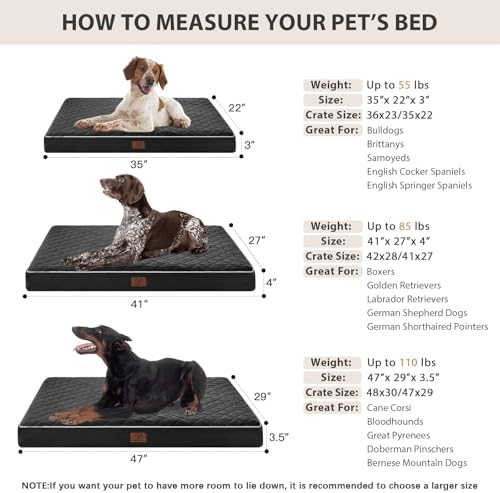 WNPETHOME Orthopedic Waterproof Large Dog Bed - Image 6